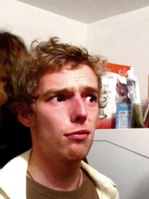 Alizarin Lizard comprises (in mirror, from left)  bass player Bugs Miller, drummer Ben Sargeant, ...