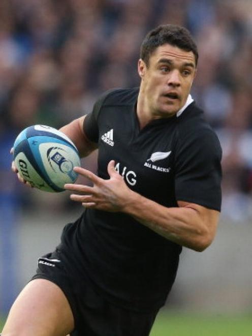 All Black first five Dan Carter in action against Scotland in Edinburgh last month. Carter has...