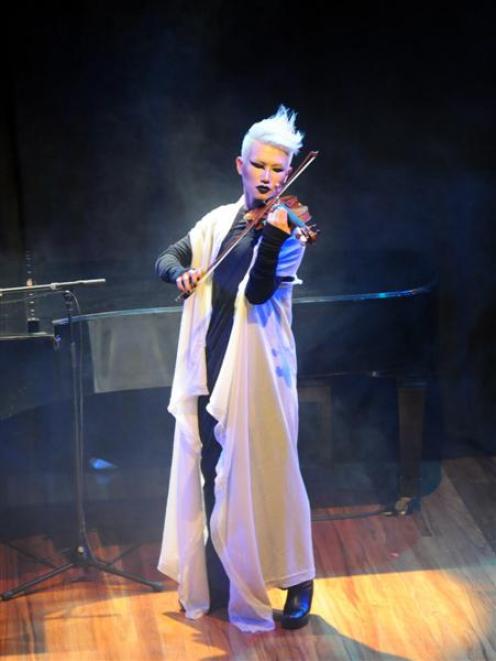 Amadeus Leopold struts his stuff as part of the Otago Festival of the Arts. Photo by Linda...