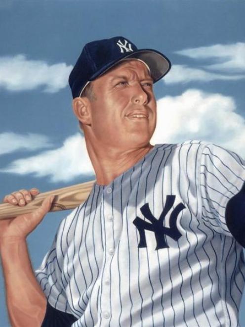 American baseball slugger Mickey Mantle.