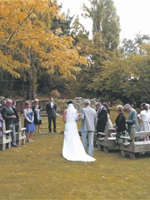 Amy Brazier and James Richmond celebrated their marriage at the Cardrona Hotel, in March. Photo...