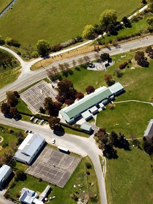 An aerial photo of Duntroon School. Photo by ODT.