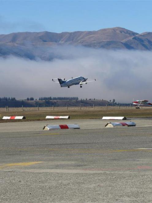 An Air New Zealand flight takes off from Wanaka Airport this week. The airport would be busier if...