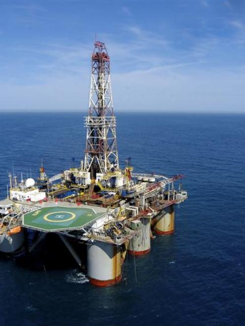 An Anadarko deep-water drilling rig off the coast of Brazil.