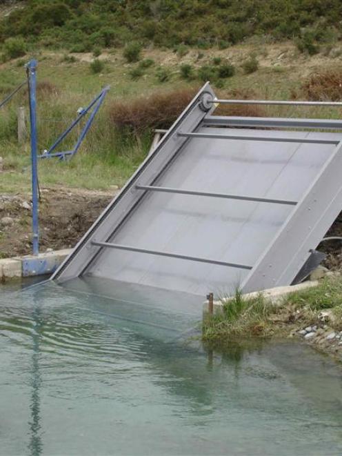 An Aqwell didymo screen, which its developers say will protect irrigation systems from become...