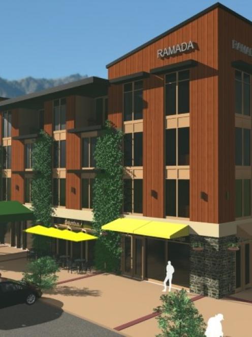 An artist’s impression of the new Ramada Hotel and suites to be built at Queenstown’s Remarkables...