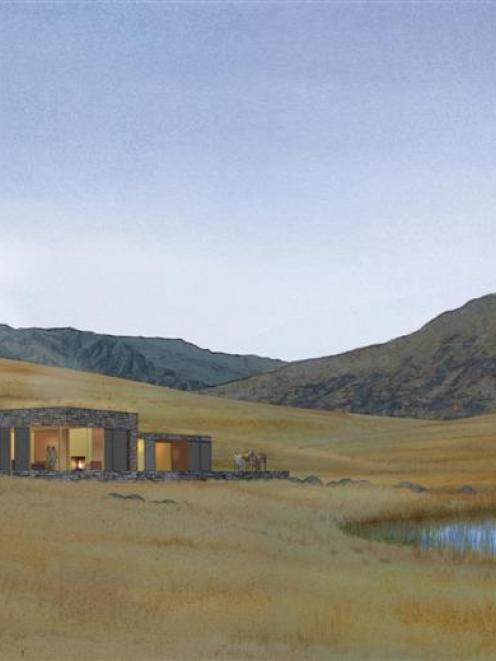 An artist's impression of how one of the 17 dwellings at  The Hills golf course may look. Image...