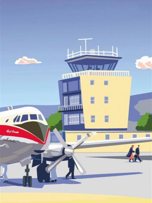 An artist's impression of the Dunedin Airport at Momona. Image supplied.
