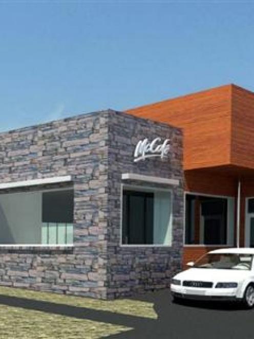 An artist's impression of the new McDonald's restaurant at Frankton. Image supplied.