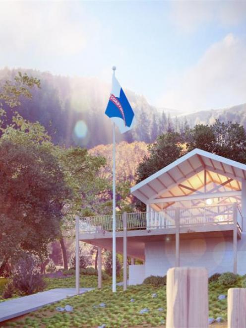 An artist's impression of the proposed Coastguard Queenstown operations base. Image supplied.