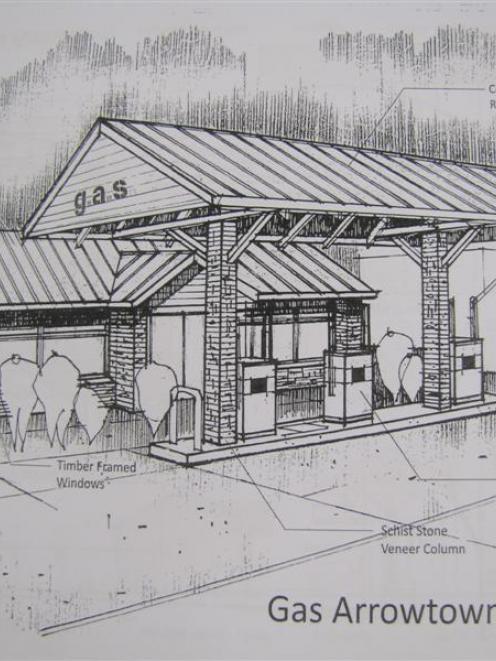 An artist's impression of the proposed new $2.6 million service station on the corner of...