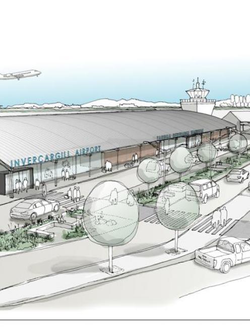 An artist's impression of the proposed  passenger terminal. Image supplied.