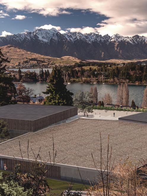 An artist's impression of the proposed Queenstown convention centre.  Photo by QLDC.