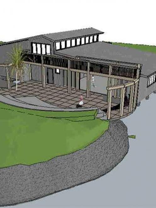 An artist's impression of the proposed waterside development on the present boating club site at...