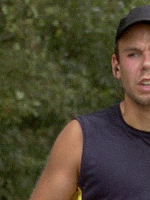 Andreas Lubitz runs the Airportrace half marathon in Hamburg in this September 13, 2009 file...