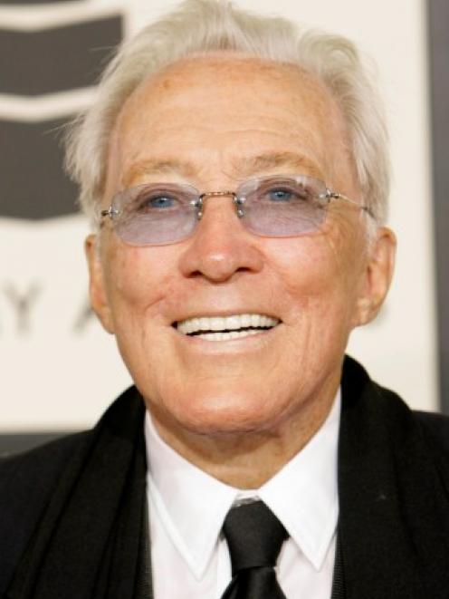 Andy Williams arrives at the 50th Annual Grammy Awards in Los Angeles in this February 2008 file...