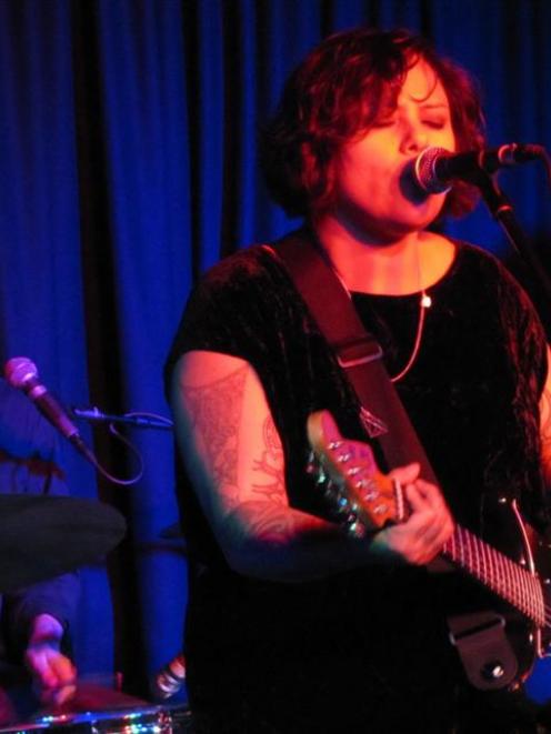 Anika Moa plays in Queenstown earlier this year. Photo by James Beech.
