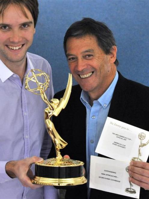 Animation Research Ltd project leader John Rendall (left) and chief executive Ian Taylor with the...