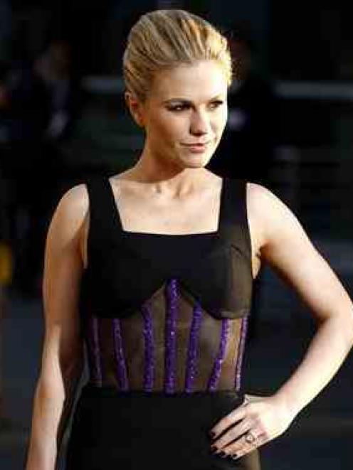 Anna Paquin arrives at the premiere for the fourth season of "True Blood" in Los Angeles. (AP...