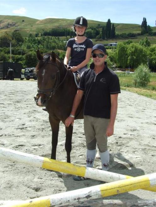 Annabelle Jones (11), of Arrowtown, learns from world, national and Olympic champion Vaughn...