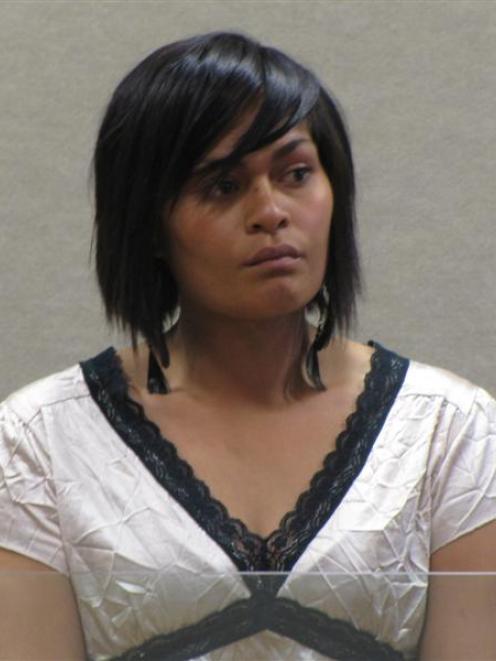 Anne Marie Patelesio in the Queenstown District Court yesterday. Photo by Staff Photographer.
