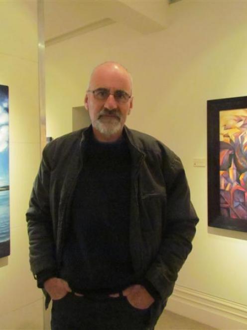 Artist Kit Macgregor at an exhibition of his work at the Forrester Art Gallery in Oamaru. Photo...