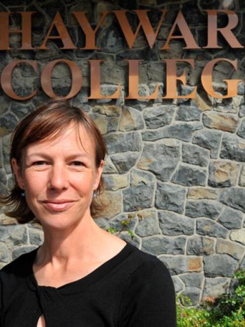 Associate Prof Janine Hayward, recently elected chairwoman of the Hayward College council,  at...