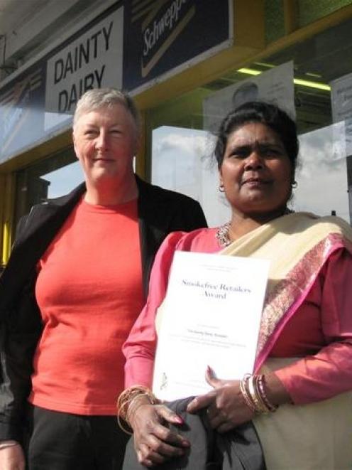 Asthma and Respiratory Foundation of New Zealand executive director Jane Patterson (left) and...