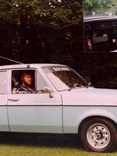 At 21, Barry gets his first modified vehicle. Otago people raised $60,000 to import the Escort...