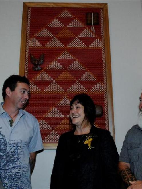 At the unveiling of a tukutuku panel at the Knox Centre for Ministry and Leadership in Dunedin...