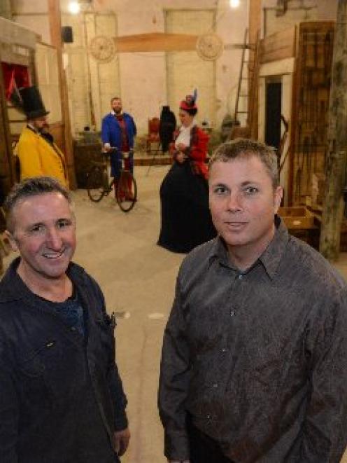 Athenaeum owner Lawrie Forbes (left) and Farley's Arcade: The Wildest Place in Town producer...