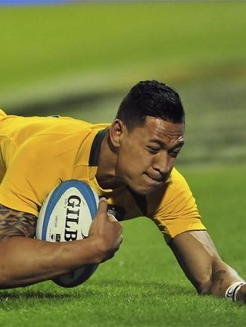 Australian fullback Israel Folau was one of 31 players named in the Wallabies World Cup squad.