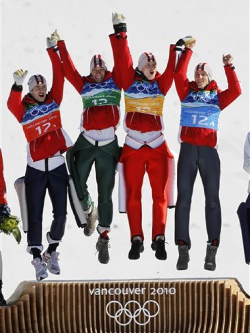Winter Olympics Austria Wins Team Ski Jump Gold Otago Daily