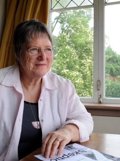 Author Lynley Hood at her Dunedin home yesterday. Photo by Gregor Richardson.