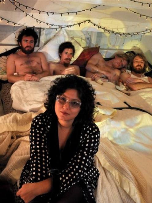 Barb (from left) Liam Finn, Seamus Ebbs, Connan Hosford, Lawrence Arabia (James Milne) and, in...