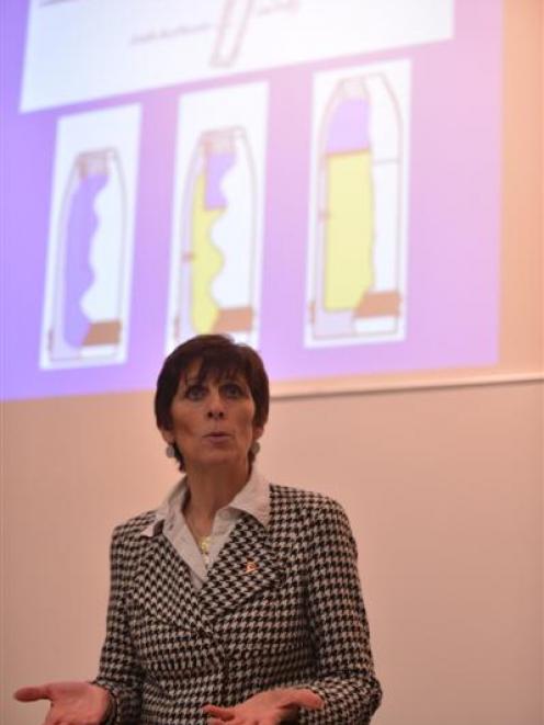 Belgian battle historian Charlotte Descamps presents a lecture at the University of Otago about...