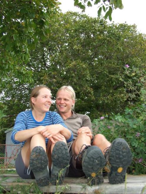 Belgian couple Valerie De Clerck and Dominique Ghijselinck in Ettrick last week, sporting the...