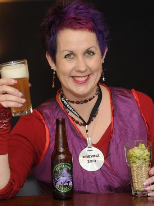 Beltane Brewery owner Vicki-Maree Yarker in Dunedin yesterday. Photo by Peter McIntosh.