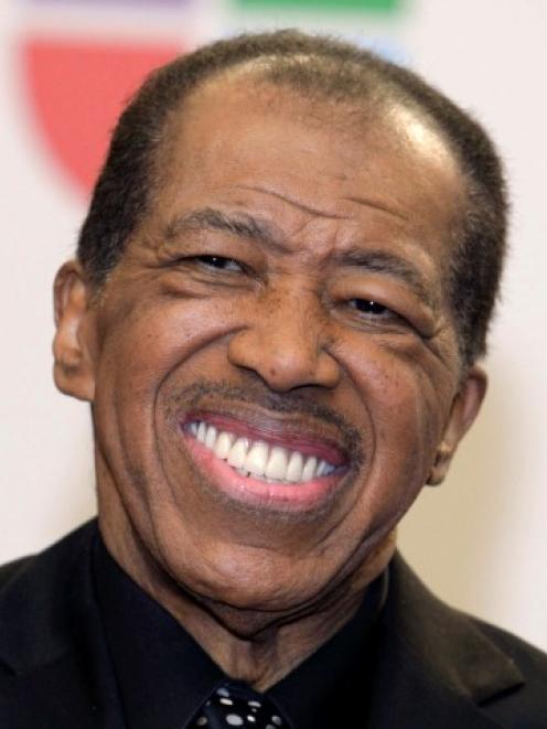 Ben E. King poses backstage at the Latin Grammy Awards in Las Vegas, Nevada in November 2010....