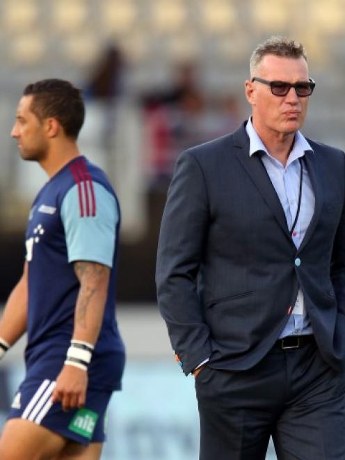 Benji Marshall (left) and Blues coach Sir John Kirwan are walking away from their Super Rugby...