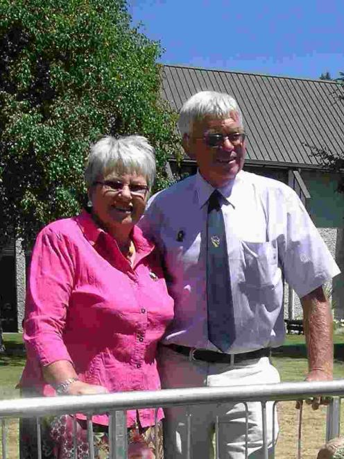 Beth and Dick McArthur pictured at Wanaka last summer when they were made life members of Central...
