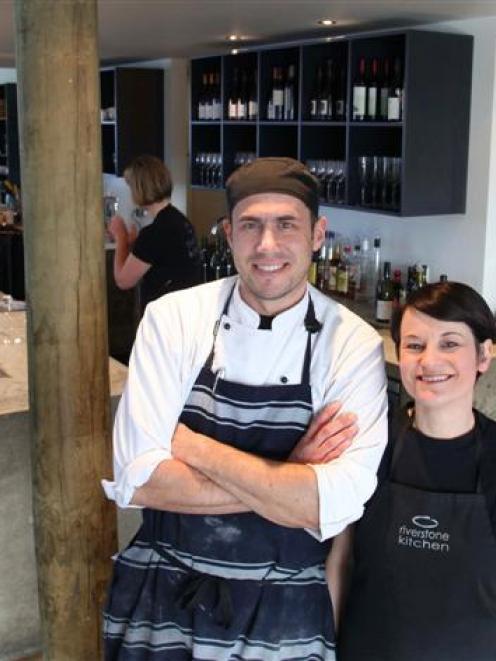 Bevan and Monique Smith in their award-winning Riverstone Kitchen, beside State Highway 1 north...