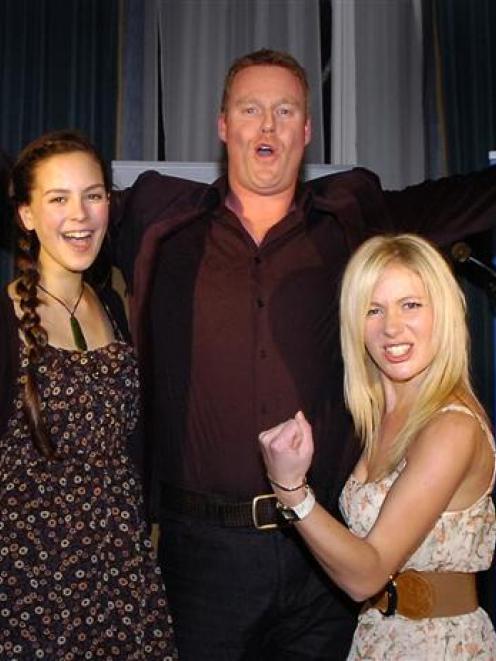Big Night In singers  Sequoia Cunningham (left), Simon Green and Georgie Daniell,  all of Dunedin...