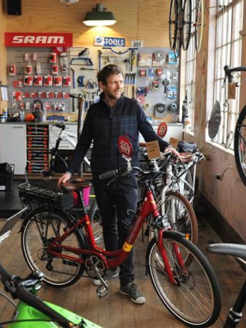 Bike Otago owner Kashi Leuchs says eBikes eliminate the problem of Dunedin's wind and hills for...