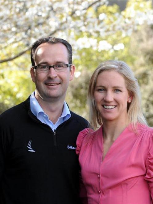 BikeNZ head sport scientist and cycling coach Craig Palmer with his fiance, and athlete, New...