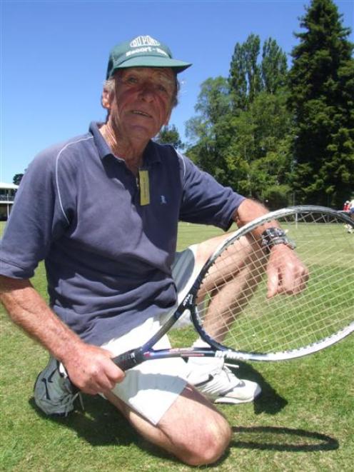 Bill McKerrow is one of the characters competing in the South Island tennis festival in Oamaru....