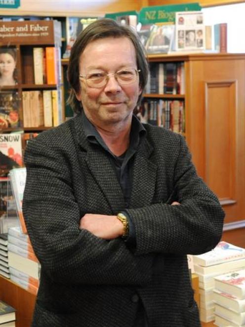 Bill Noble in the University Book Shop. Photo by Linda Robertson.