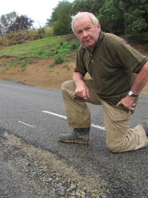 Bill Pile says he blames the Waitaki District Council’s rush to seal Haven St for the road’s...
