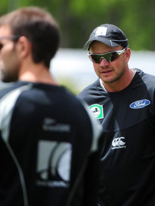 Black Caps batsman Peter Fulton at a team training session at the University Oval, in Dunedin,...