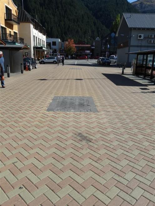 Black pavers have replaced eight bollards removed from Athol St in Queenstown by the Queenstown...